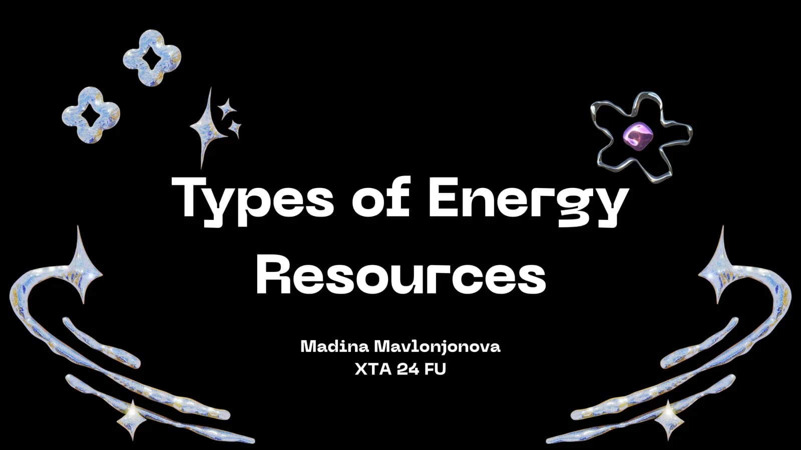 Types of Energy Resources
