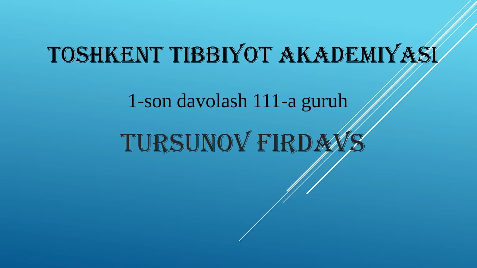 “Tib qonunlari”asarining olamshumul ahamiyati