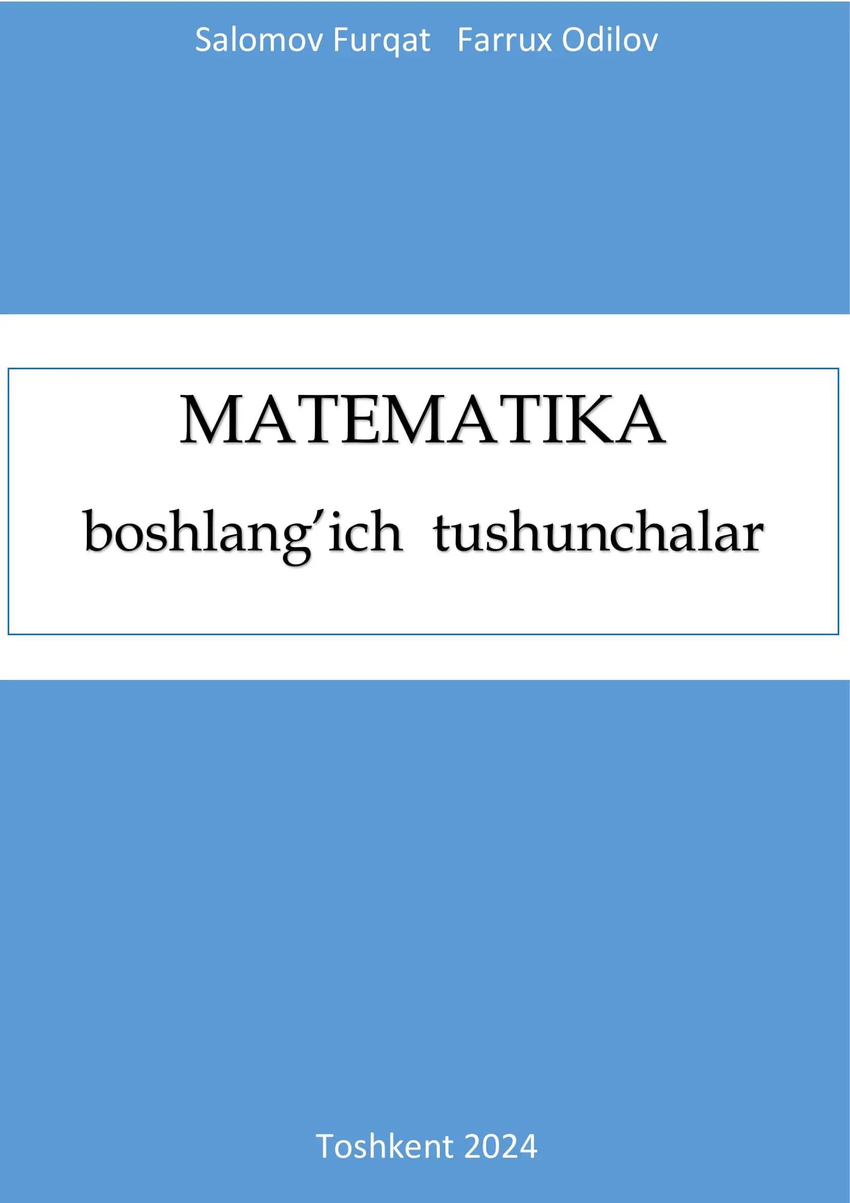 Matematika boshlang’ich tushunchalar