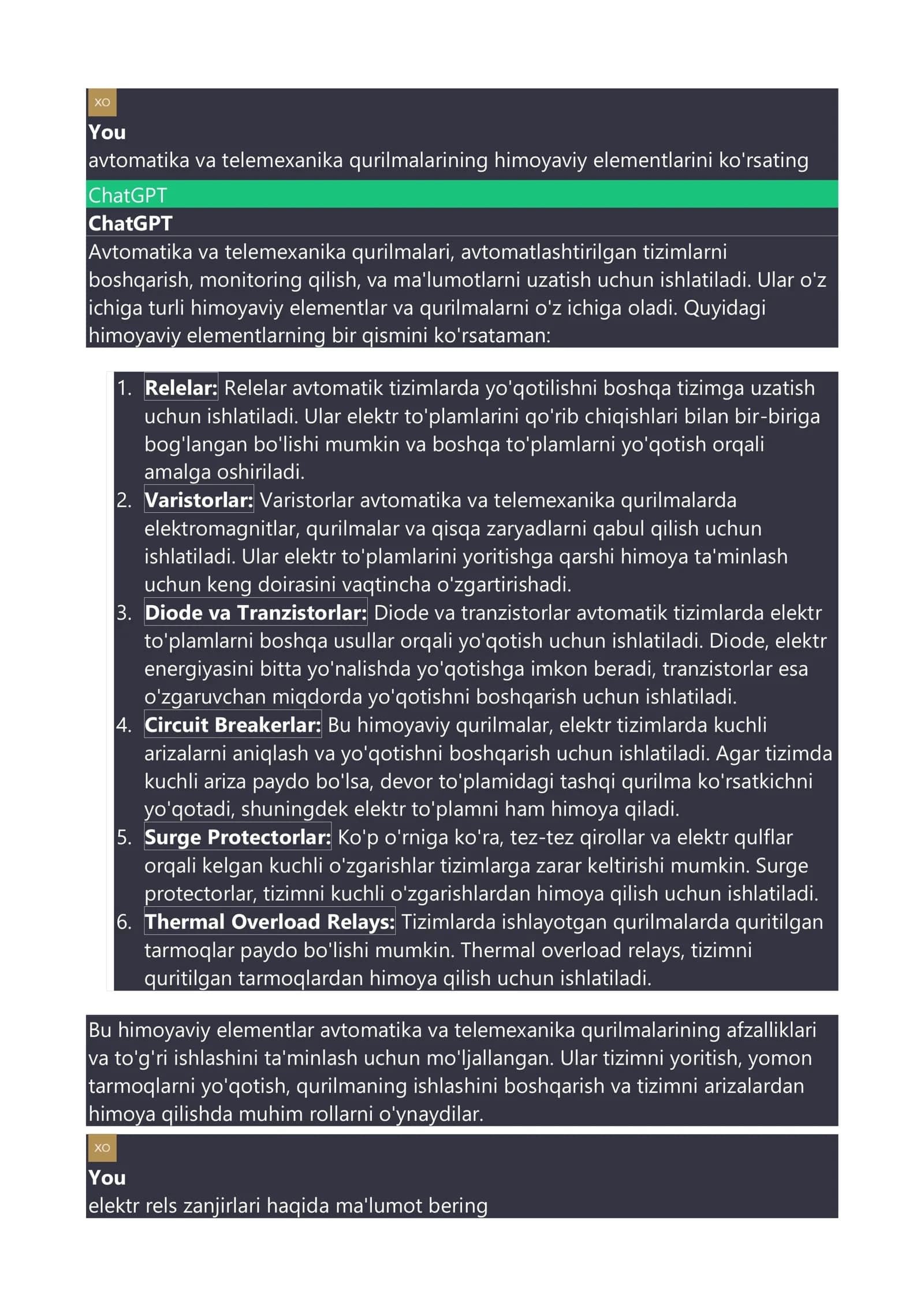 Avtomatika va telemexanika qurilmalari