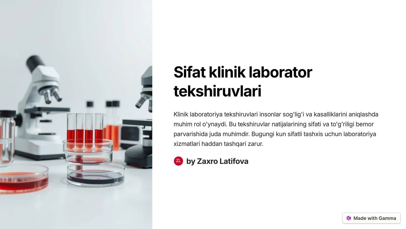 Klinik laboratoriya tekshiruvalari