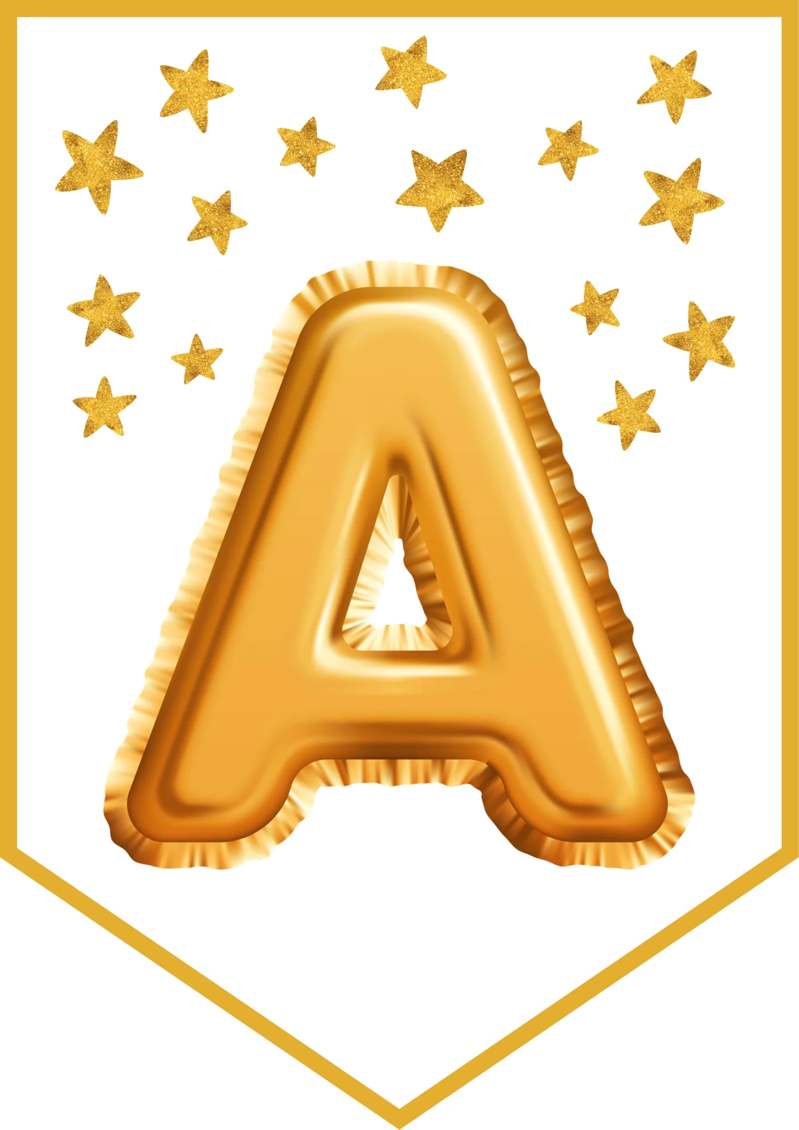 Alfabit Harflar Tilla Gold Balloons Letter  Alphabet gold