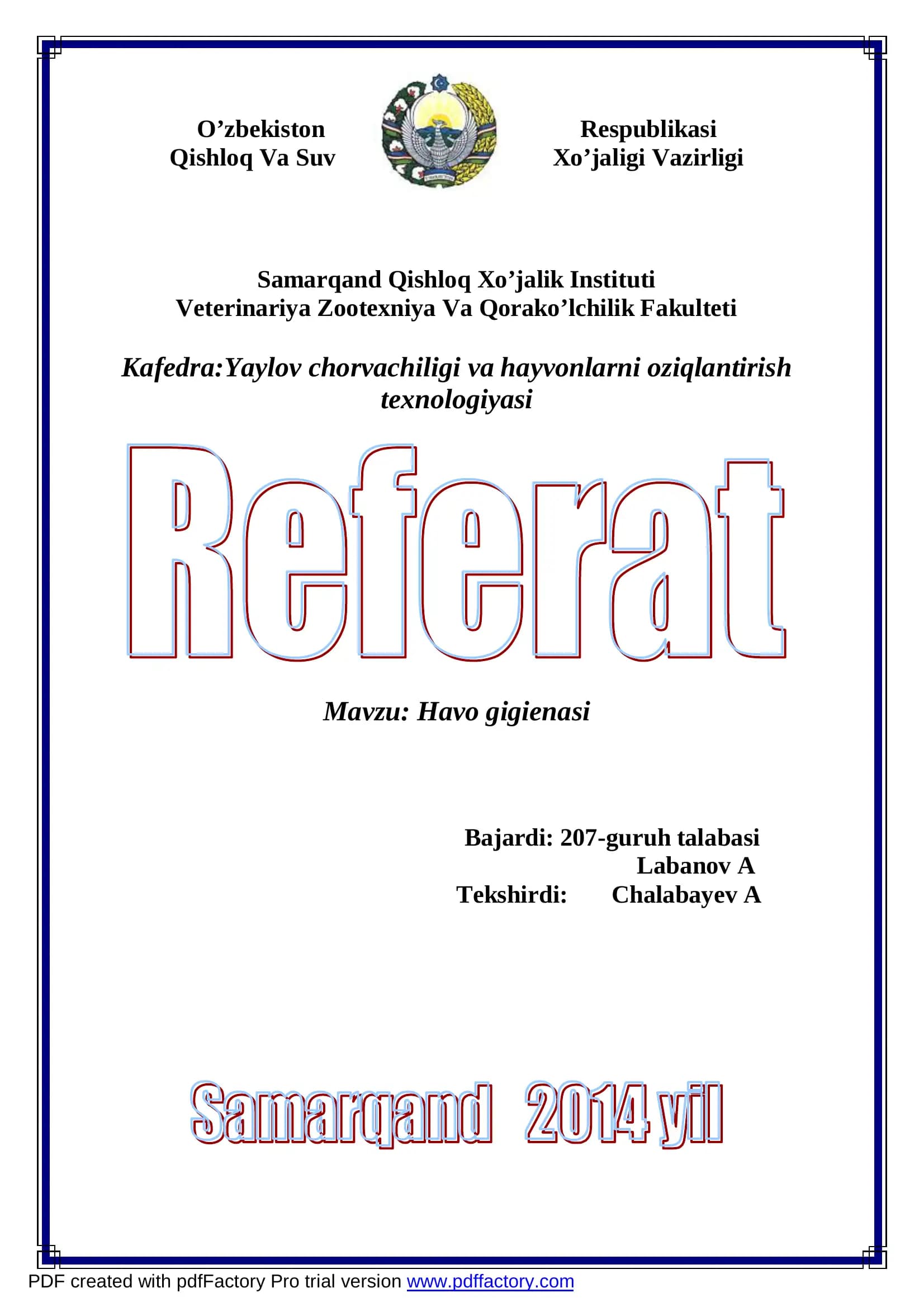 Havo gigienasi