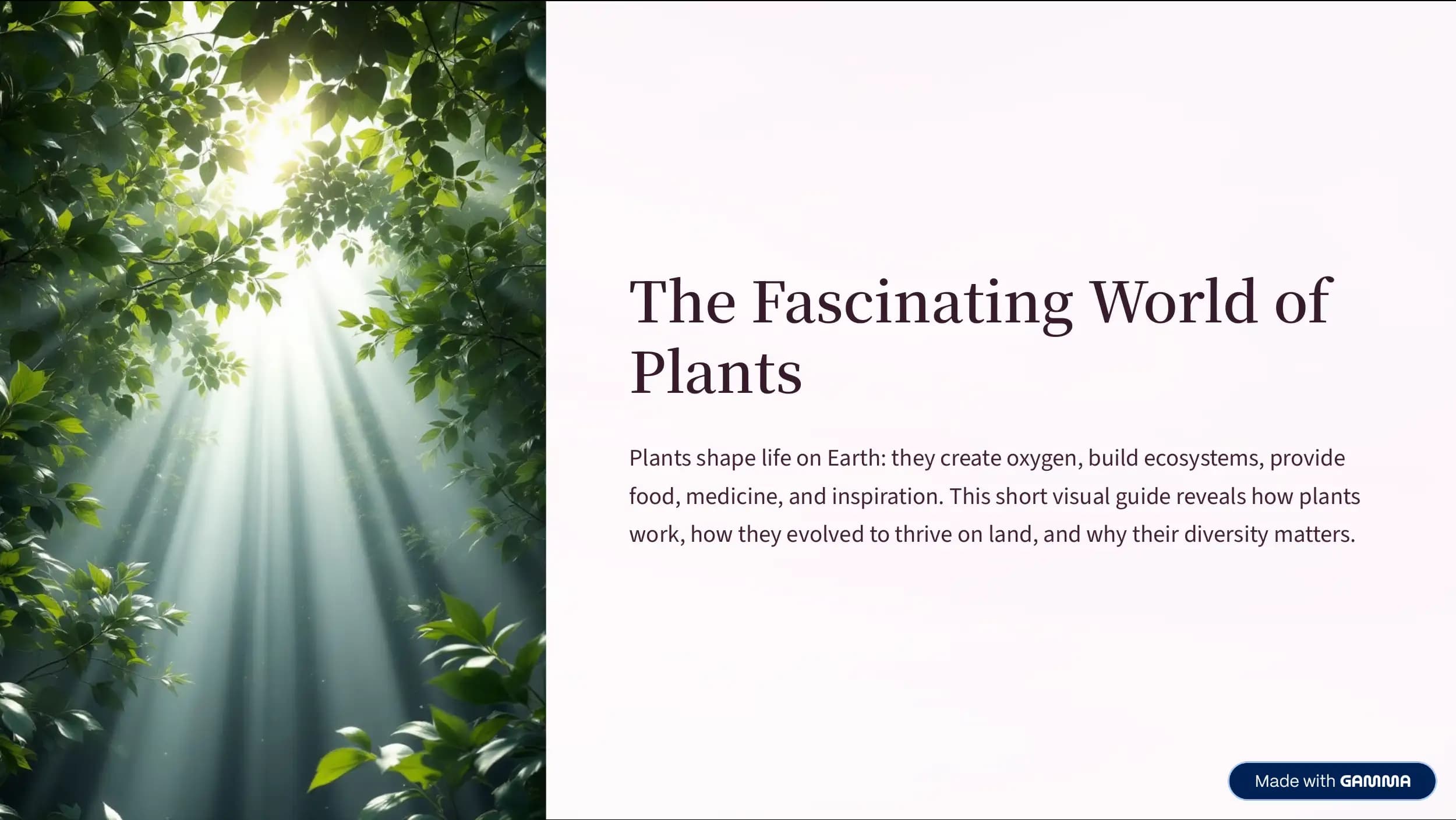 Essential Plant Parts