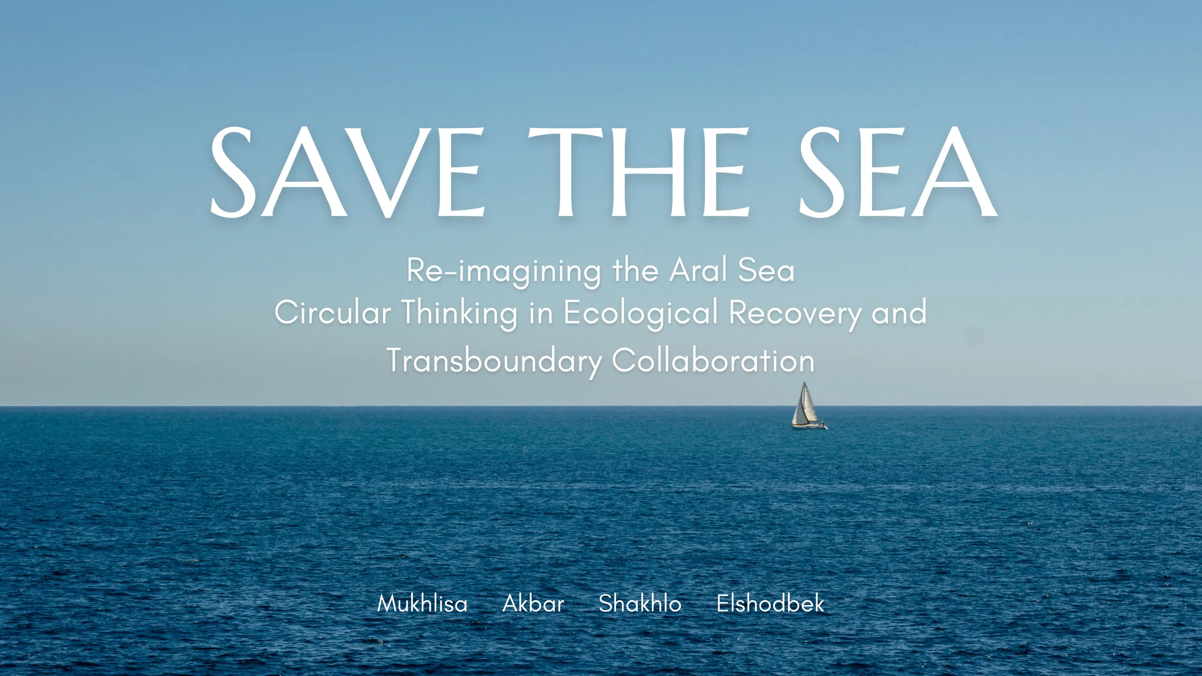 Re-imagining the Aral Sea