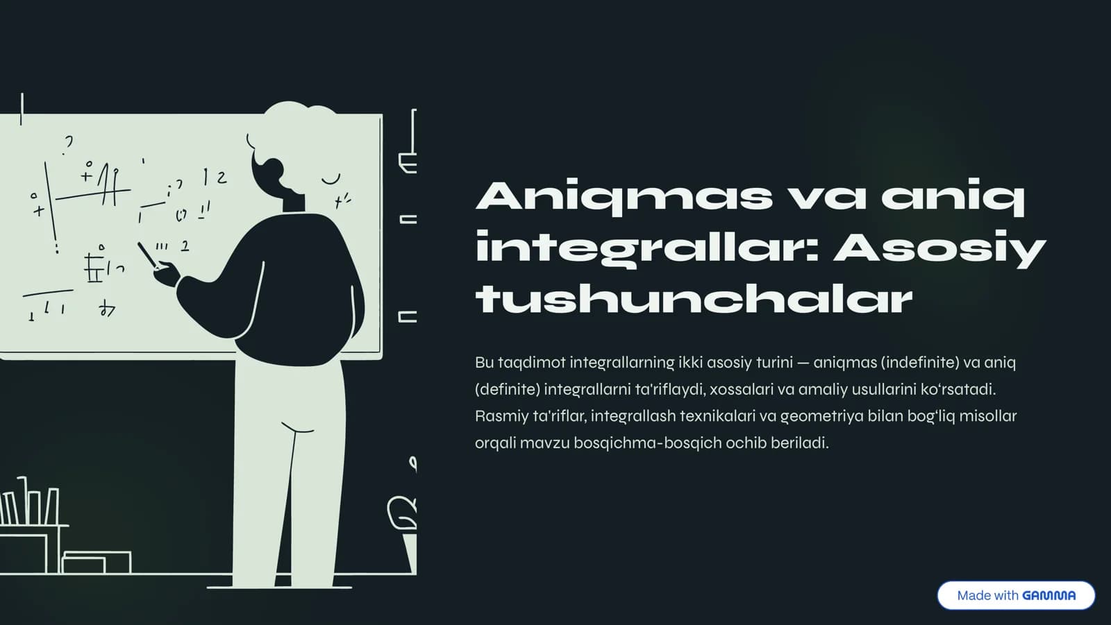 Integrallar: Asosiy tushunchalar