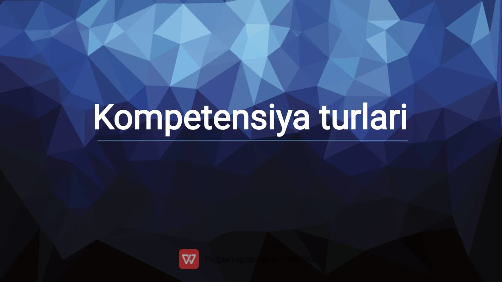 Kompetensiya turlari