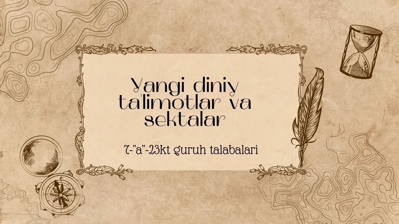 Yangi diniy talimotlar va sektalar ppt, prizintatsiya