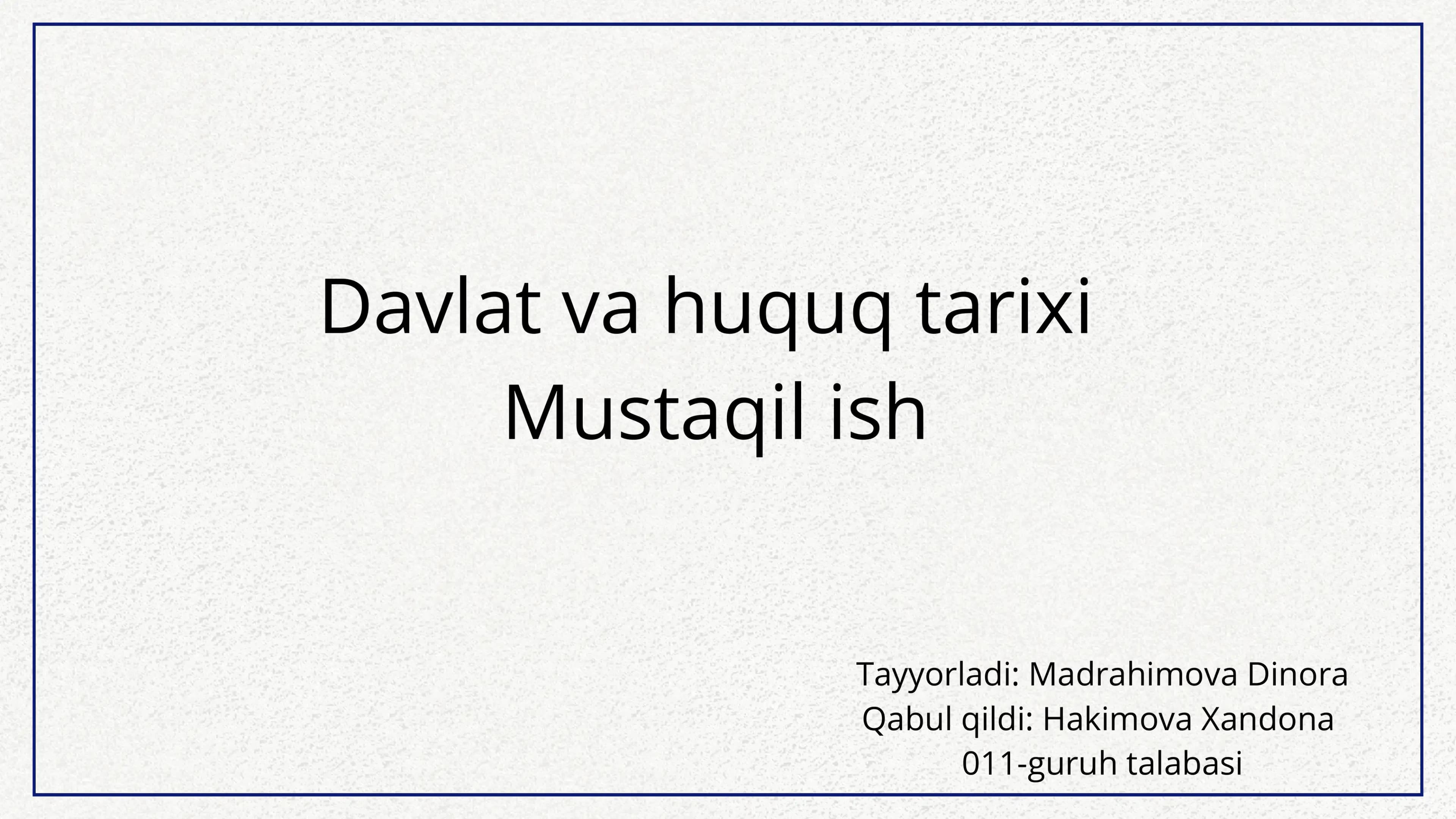 Fransiya Konstitutsiyasi va huquq tizimi