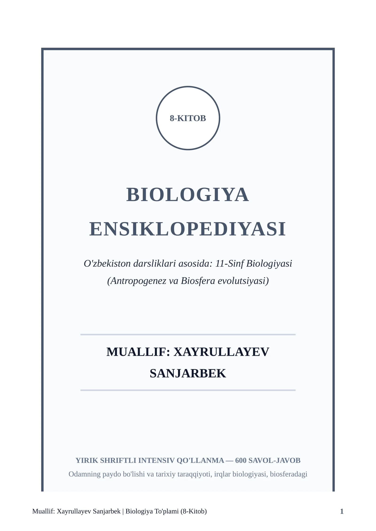 BIOLOGIYA ENSIKLOPEDIYASI