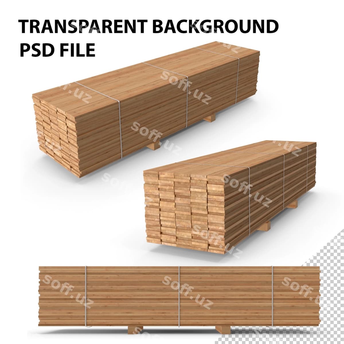 Pallet bilan chinar yog'ochi png | Pallet with pine timber png