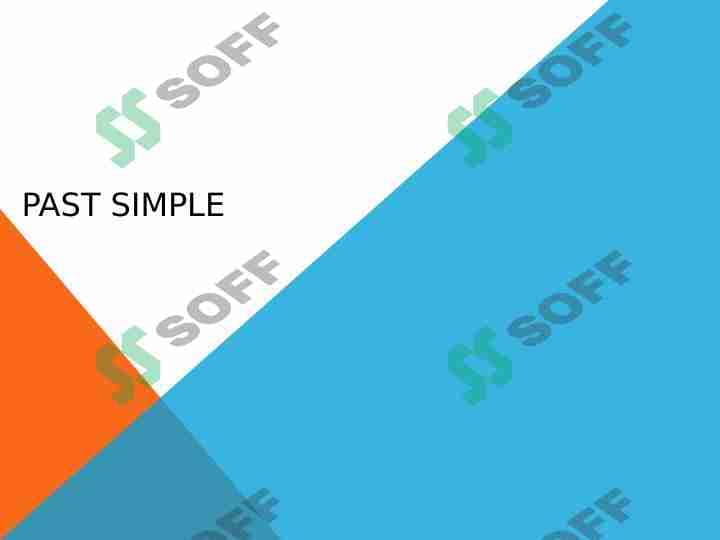 Past simple