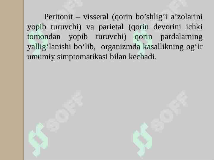 peritonit