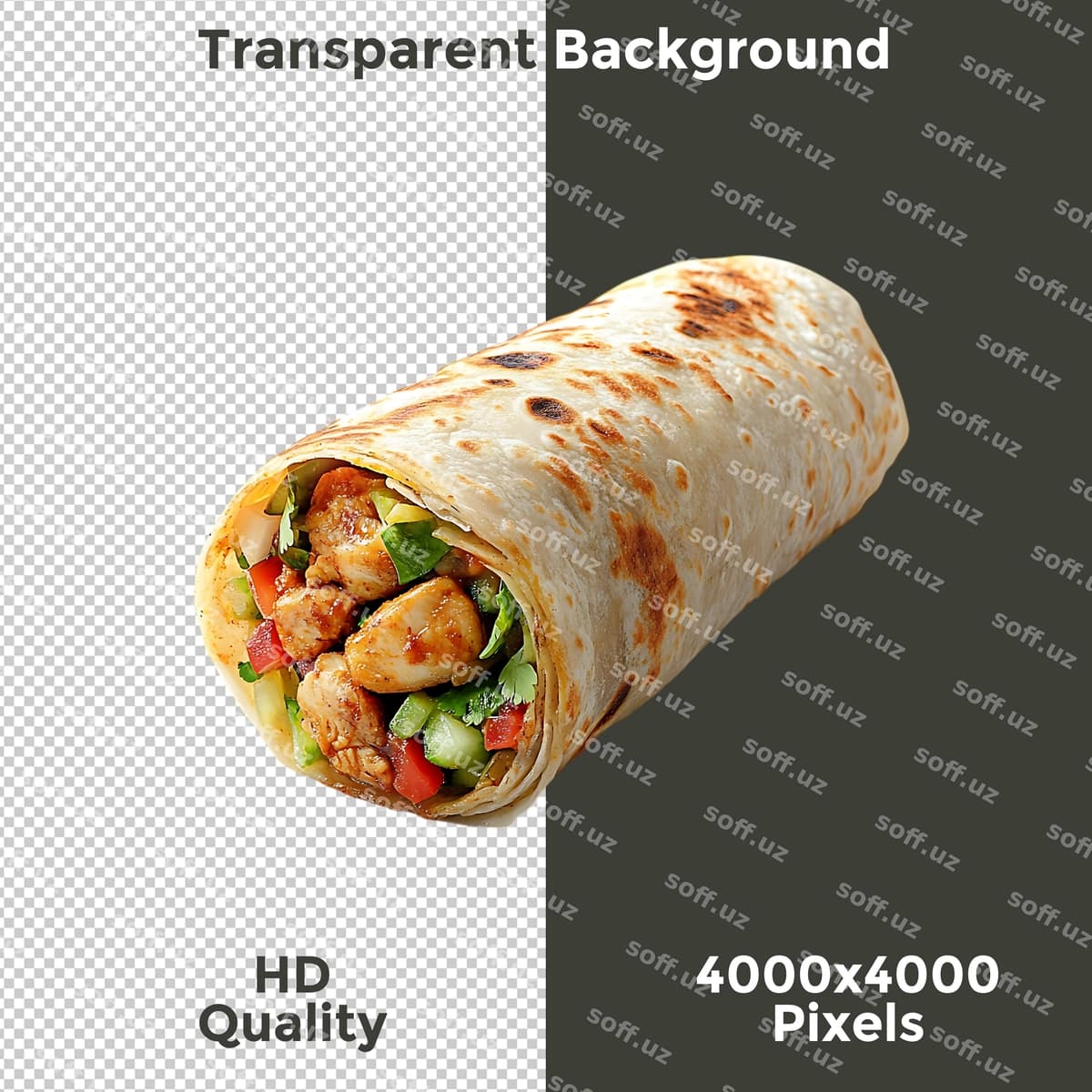 "Yig'ib olinadigan" yozuvi tushirilgan burrito rasmi | Picture burrito with words retractable it