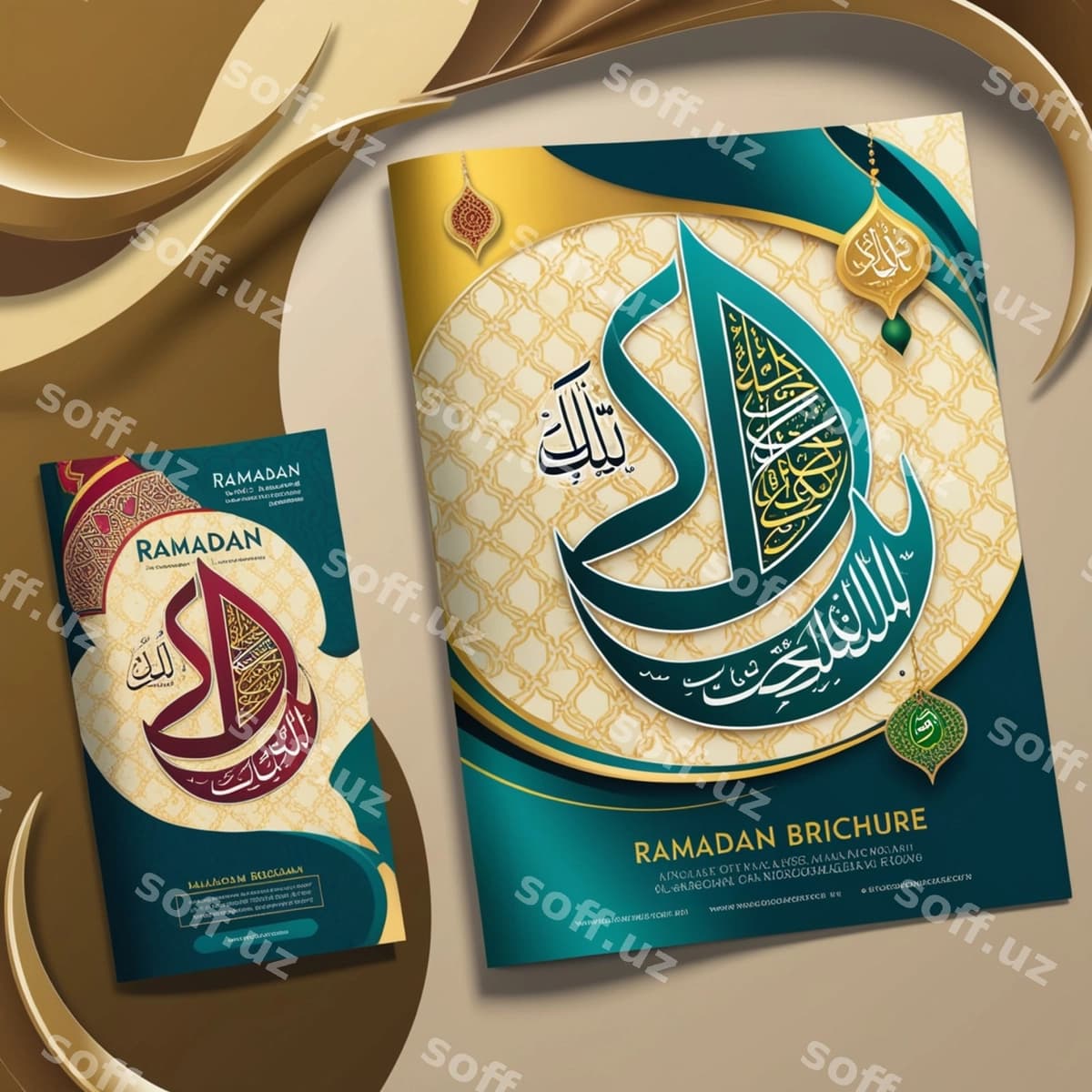 Qog'oz varaq so'z kalligrafiyasi bilan | Piece paper with word calligraphy it