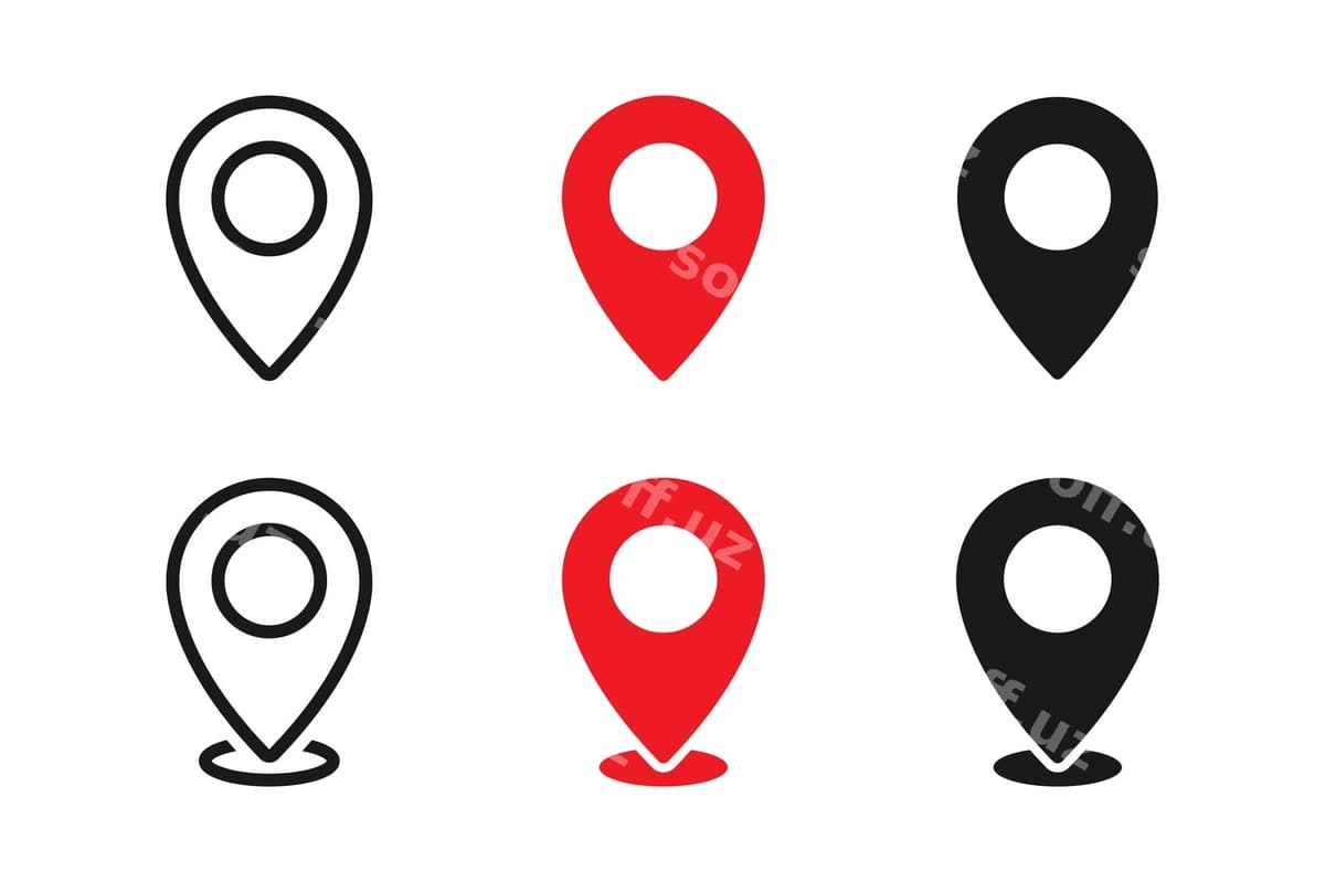 Pin xarita manzil ikon vektor | Pin map location icon vector