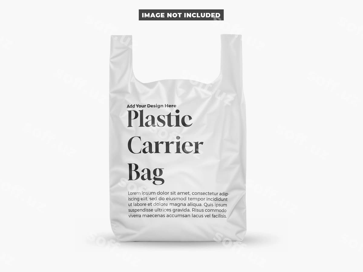Plastik tarqatuv bags mockup | Plastic carrier bag mockup