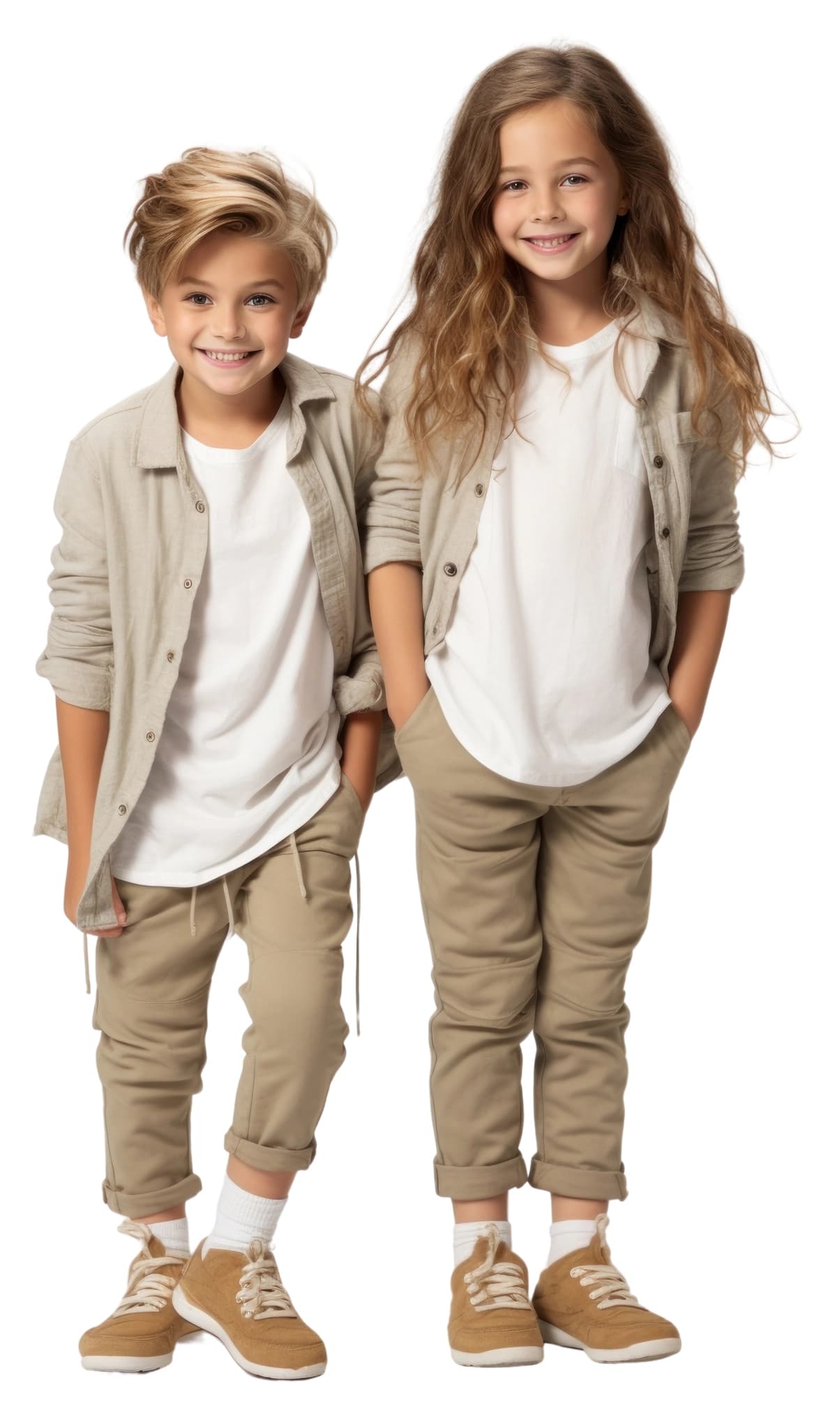 Png baxtli bolalar poyabzali xaki portreti | Png happy children footwear portrait khaki