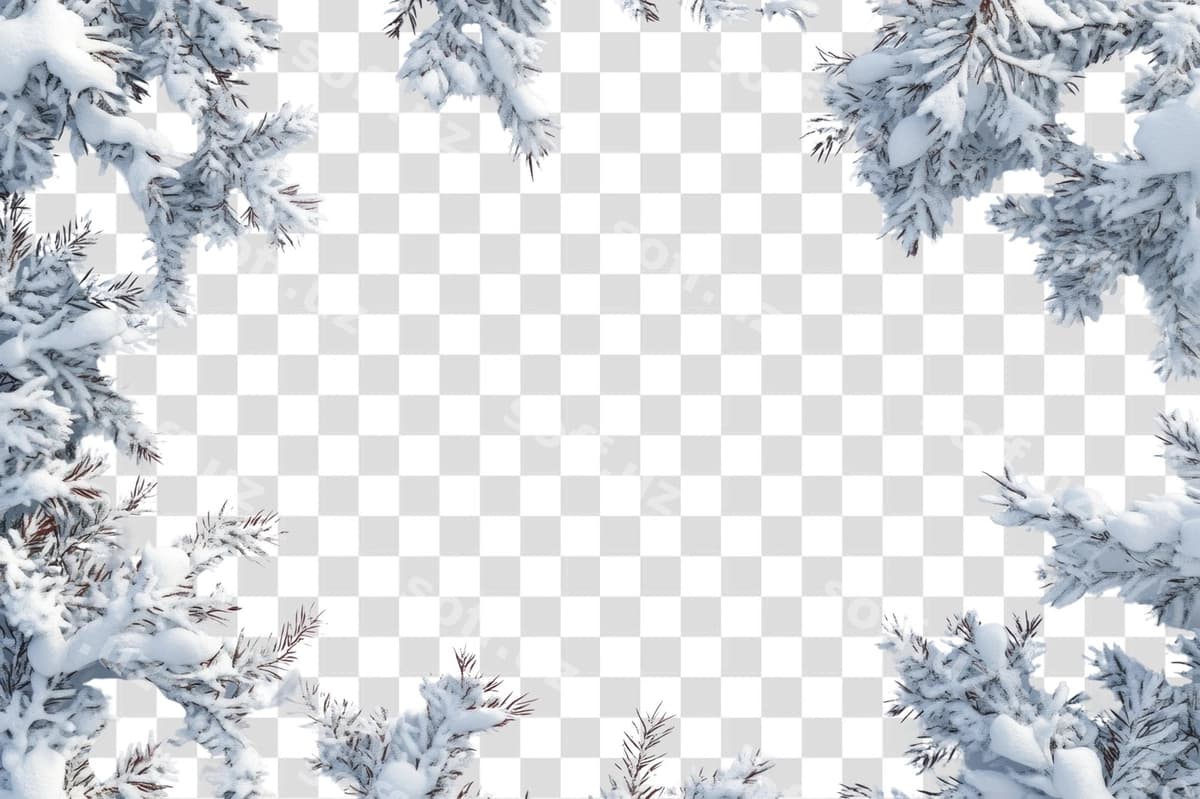 Png qor chegara orqa tabiat qish | Png snow border background nature winter
