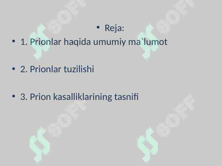 Prionlar va ularning ahamiyati