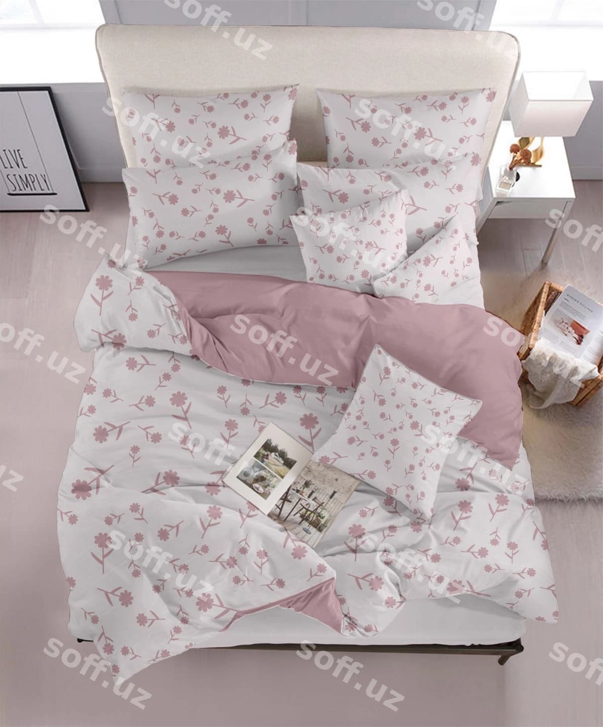 Psd yotoq uchun mo'ljallangan namuna | Psd bedding mockup