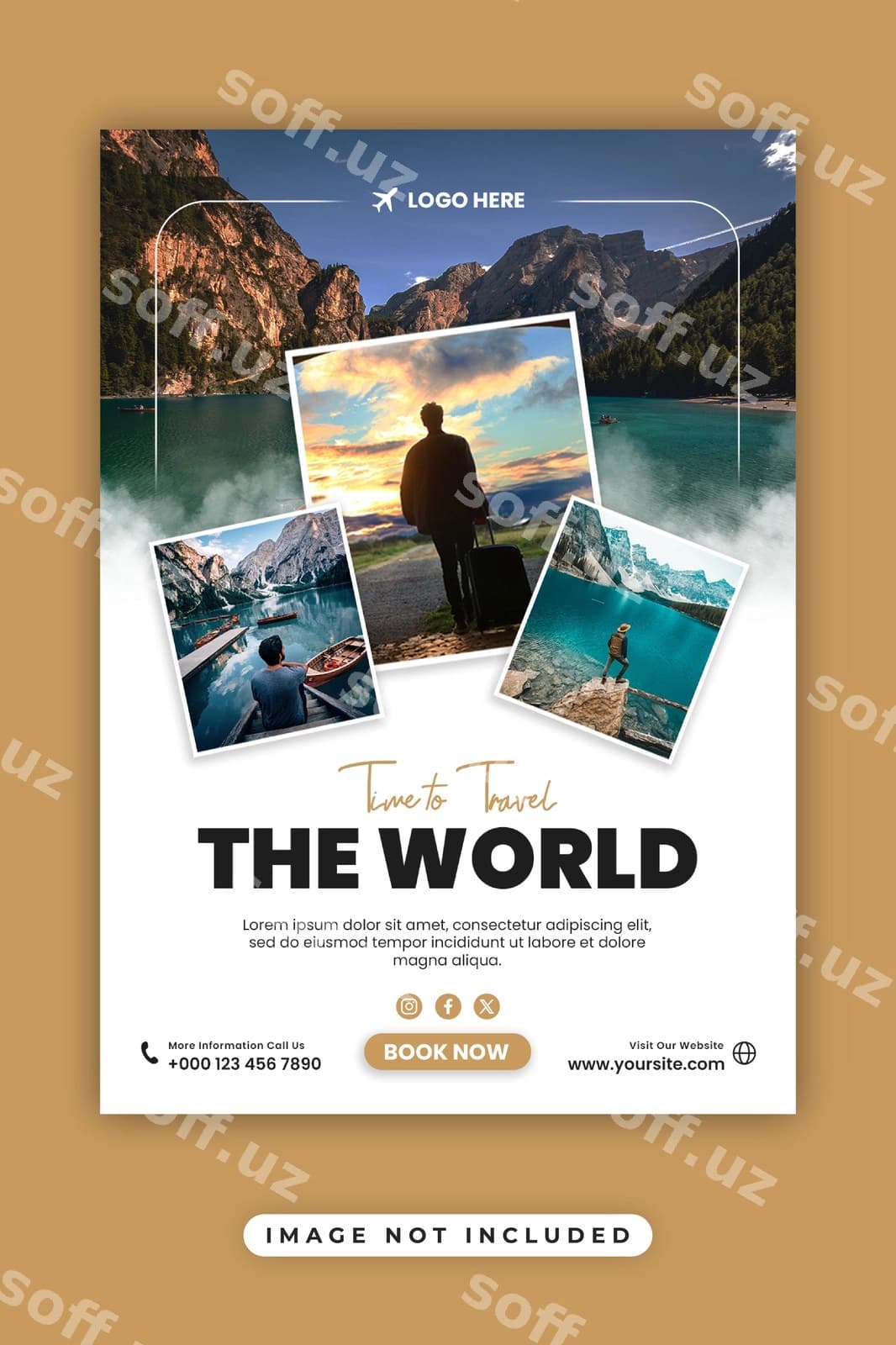 Psd sayohat agentligi biznes flyer shabloni | Psd travel agency business flyer template