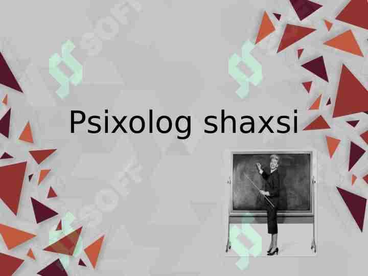 psixolog shaxsi