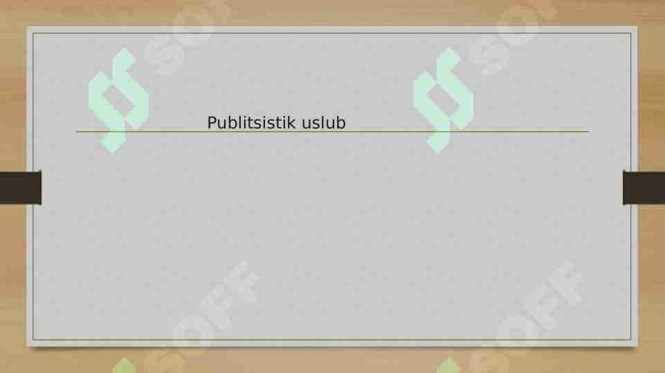 Publitsistik uslub