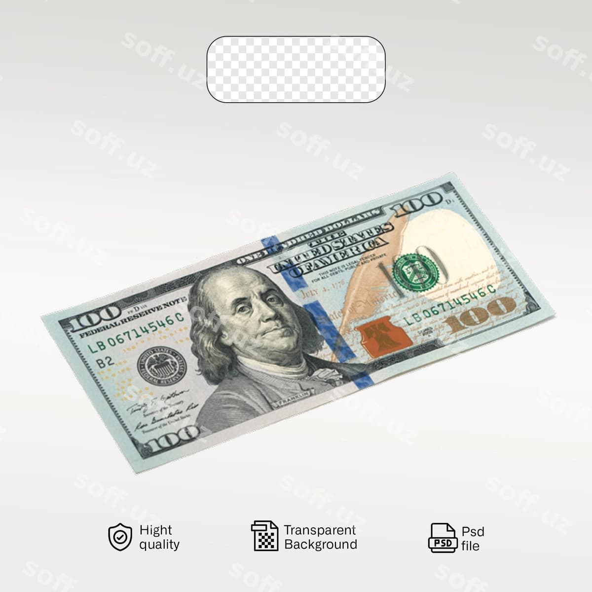 Haqiqiy dollarlar shaffof orqa fon | Real dollars transparent background