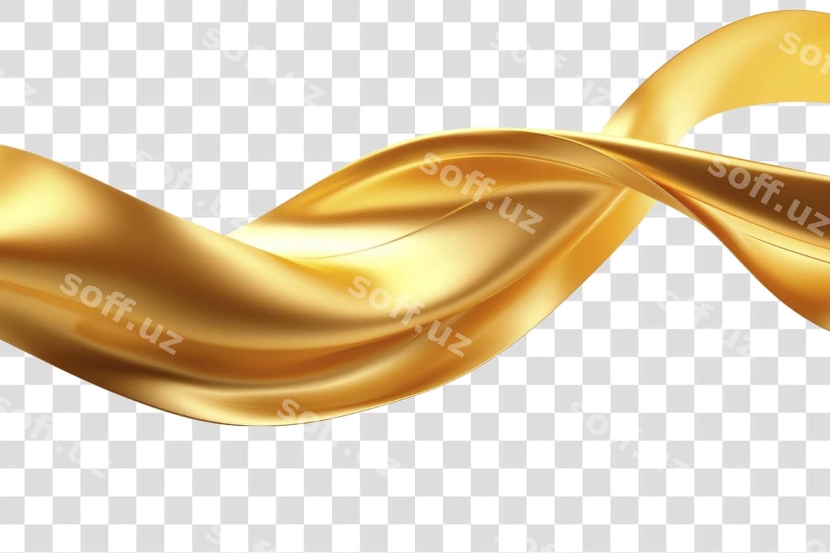 Lenta oltin fonda oq fonda | Ribbon gold backgrounds white background