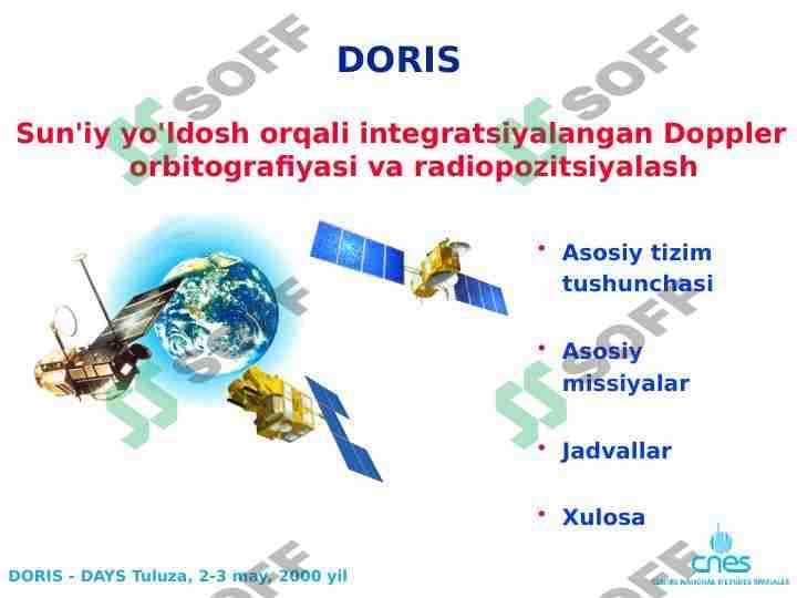Sun'iy yo'ldosh orqali integratsiyalangan DORIS