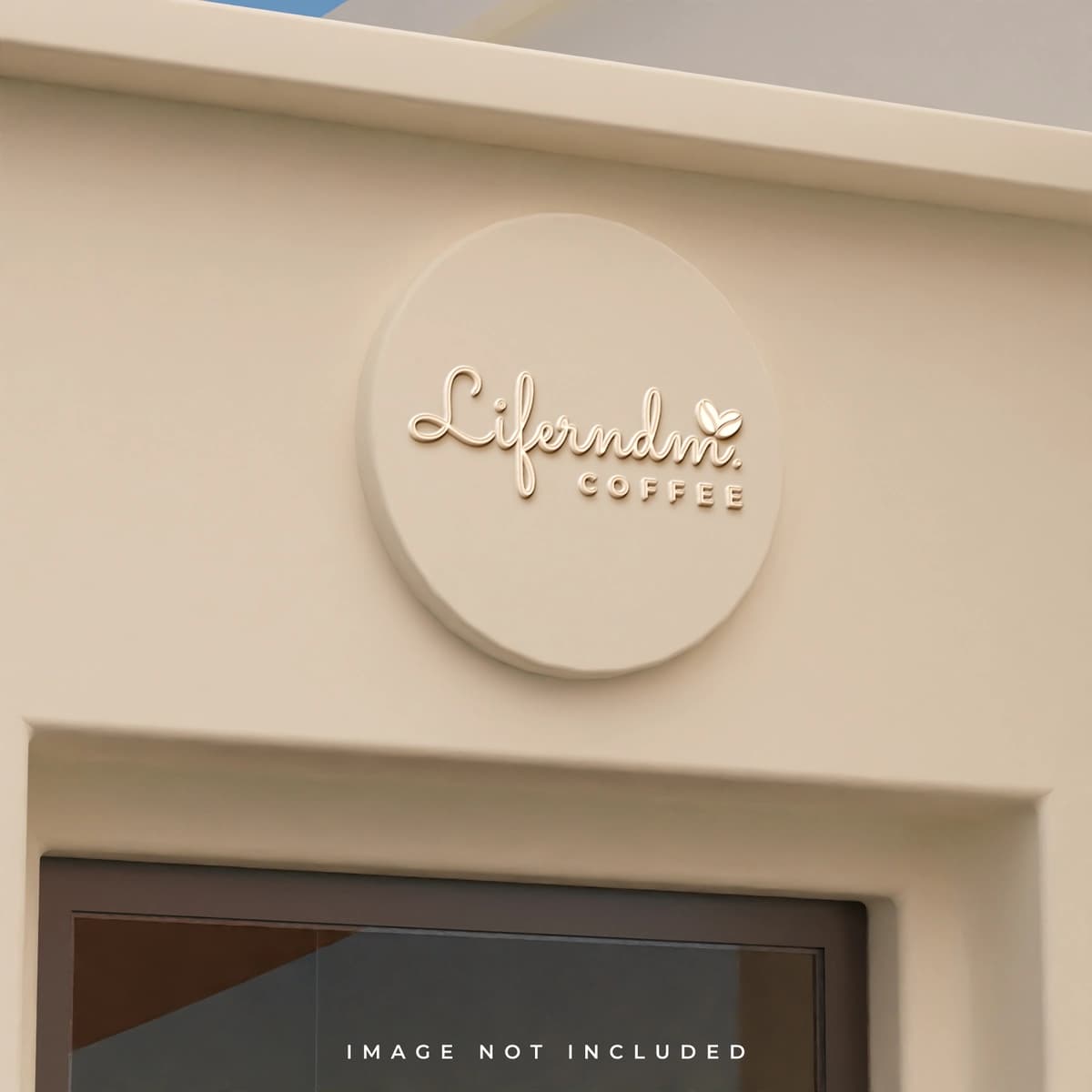 Do'kon logotipi maketi qurilish logotipi maketi | Storefront logo mockup building logo mockup