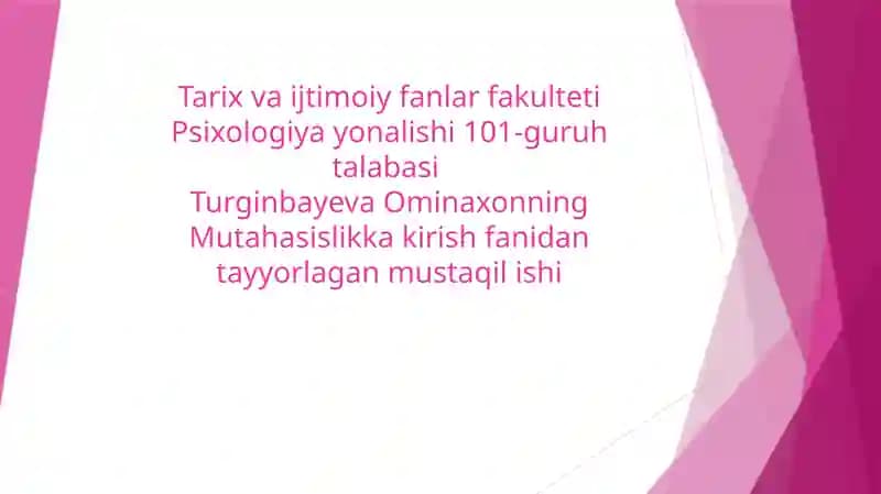 Canada,Avstraliya,Germaniyada, psixologlarning malaka darajalarini tahlili