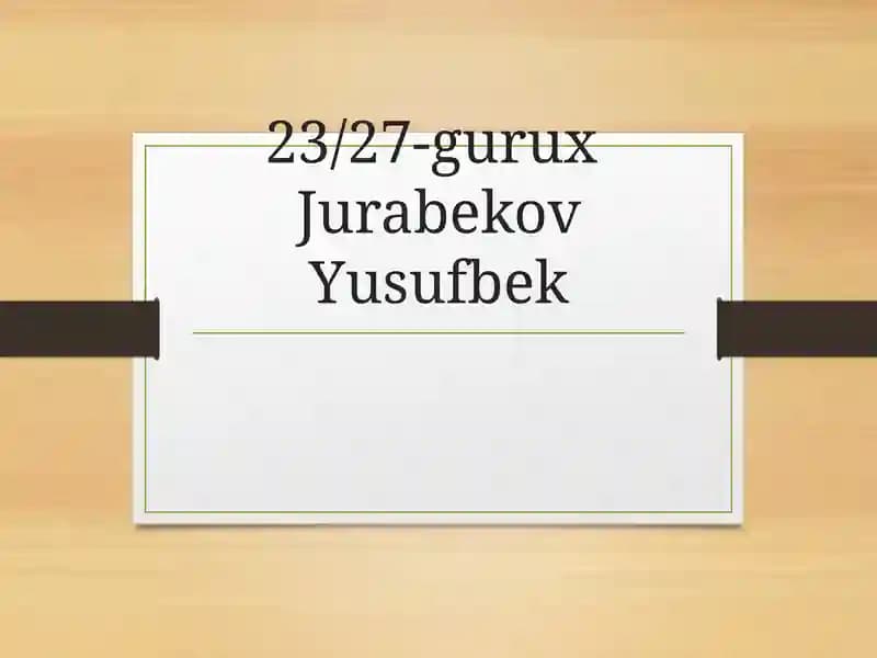 Iqtisodiy resurslar va ularni taqsimlash