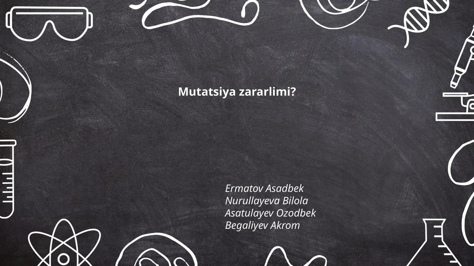 Mutatsiya zararlimi?