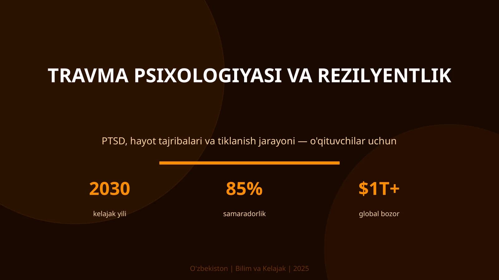 Travma psixologiyasi va rezilyentlik