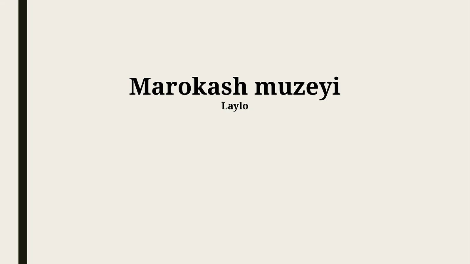 Marokash muzeyi