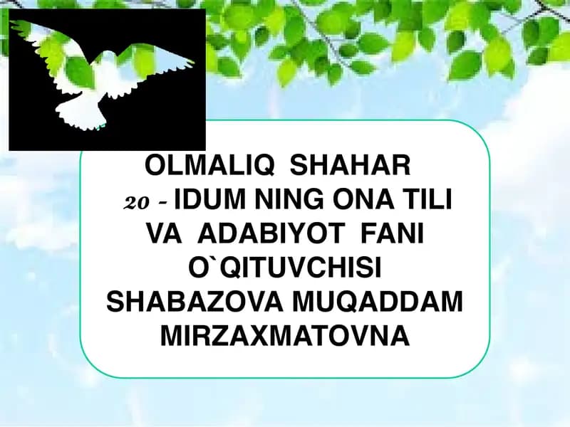 Modal so'zlar va ularning ma'noutlari