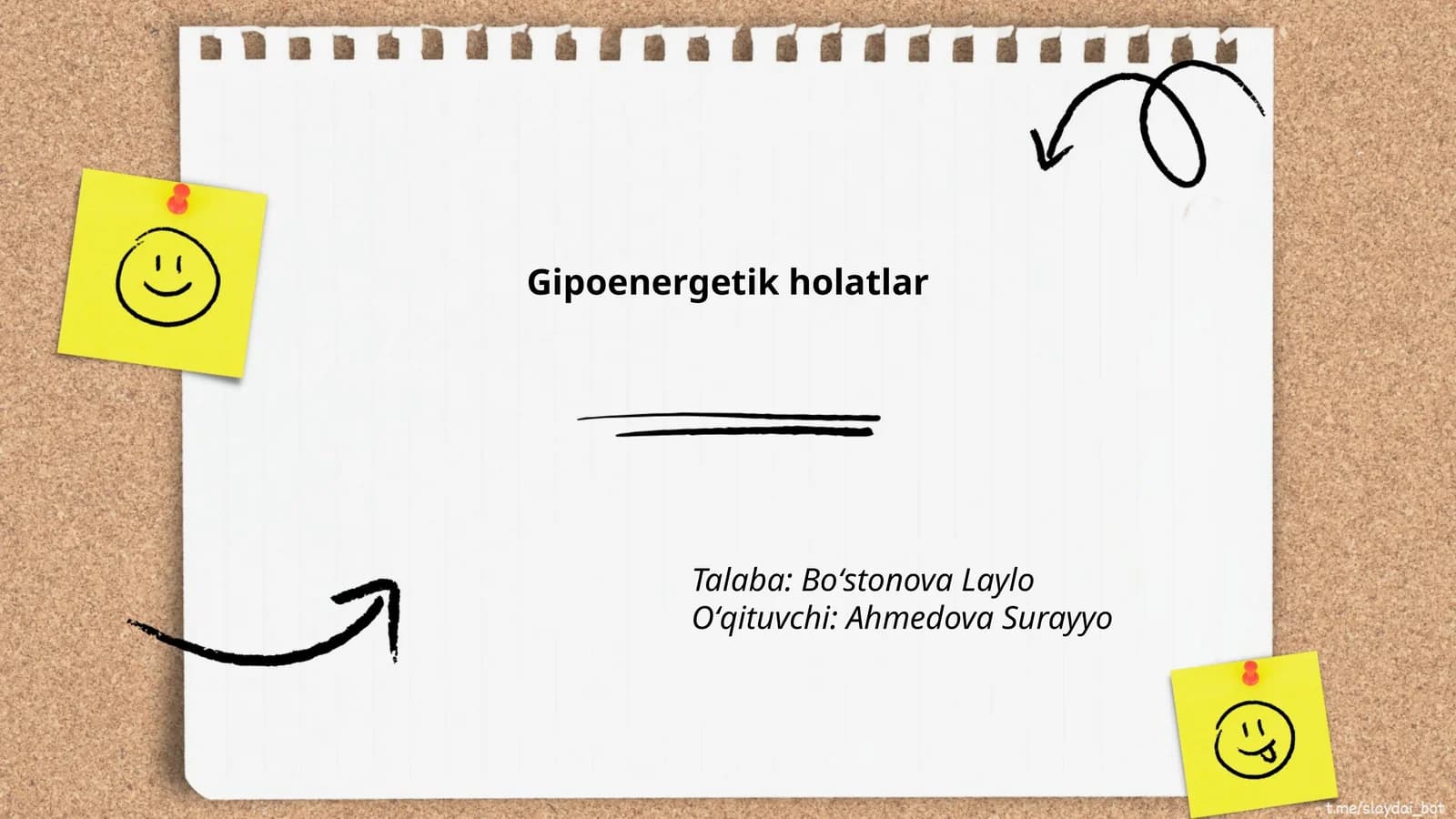 Gipoenergetik holatlar