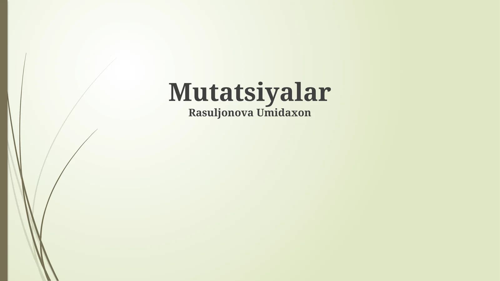 Mutatsiyalar