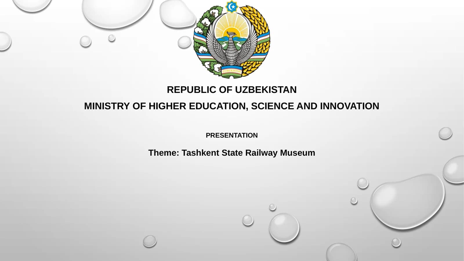 Tashkent State Railway Museum Presentation