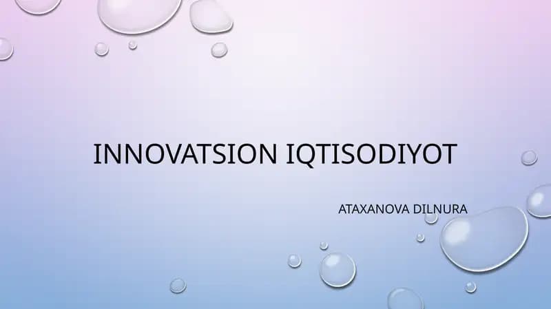Toshkentshahri Innovatsiyalar