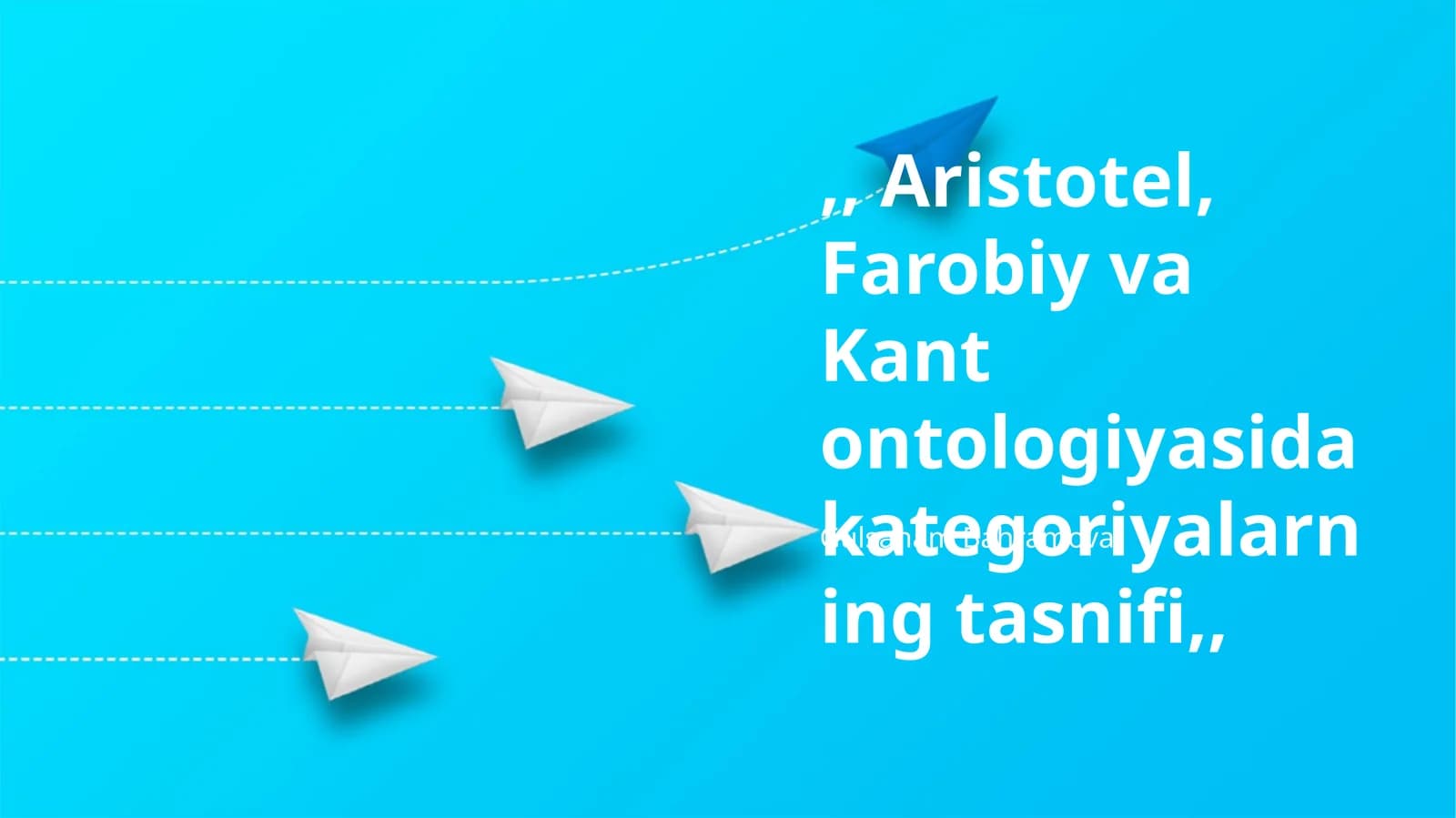 Kant ontologiyasidagi kategoriyalar tasnifi