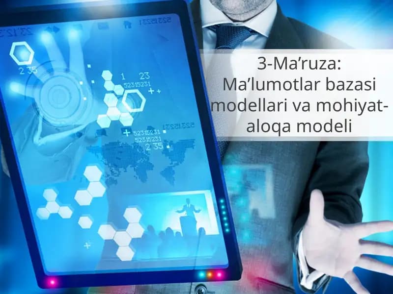 Ma'lumotlar bazasi modellari va mohiyat-aloqa modeli