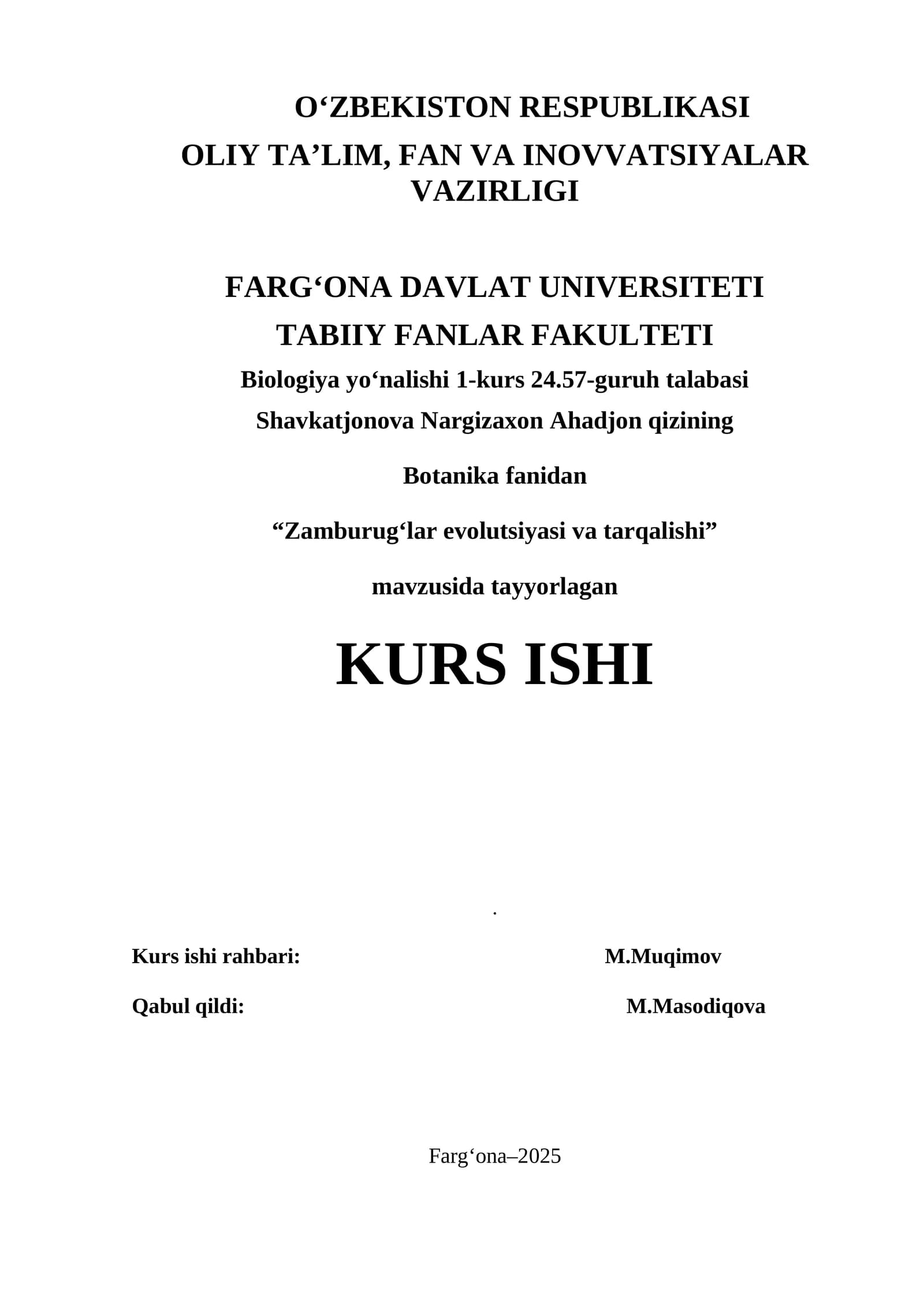Zamburug‘lar evolutsiyasi va tarqalishi