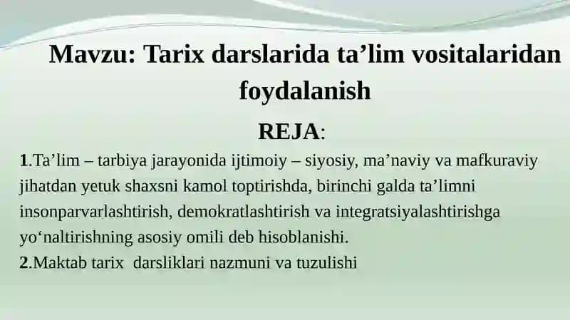 Tarix darslari
