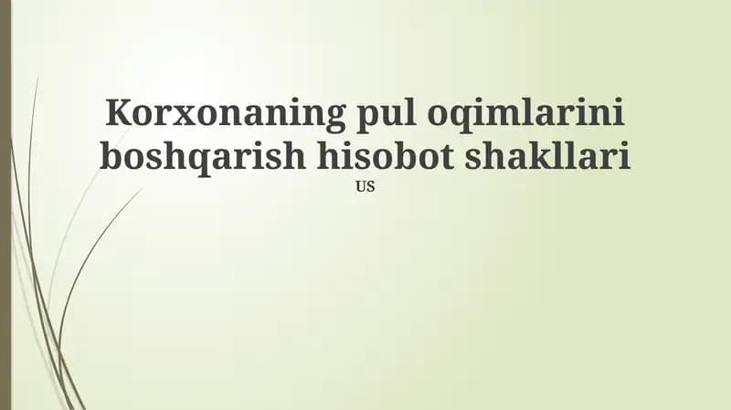 Daromadlar hisoboti