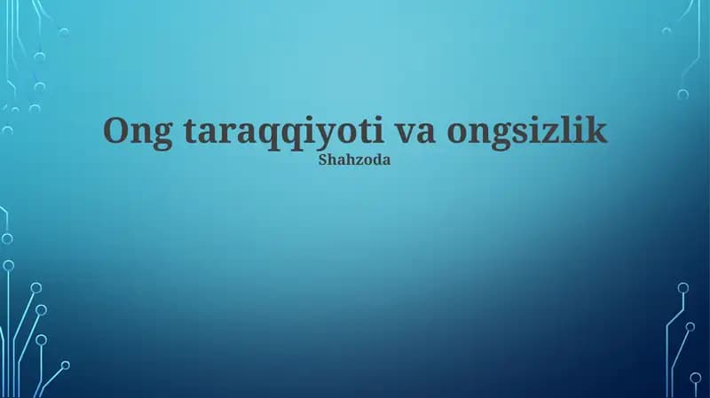 Ongning Mohiyati