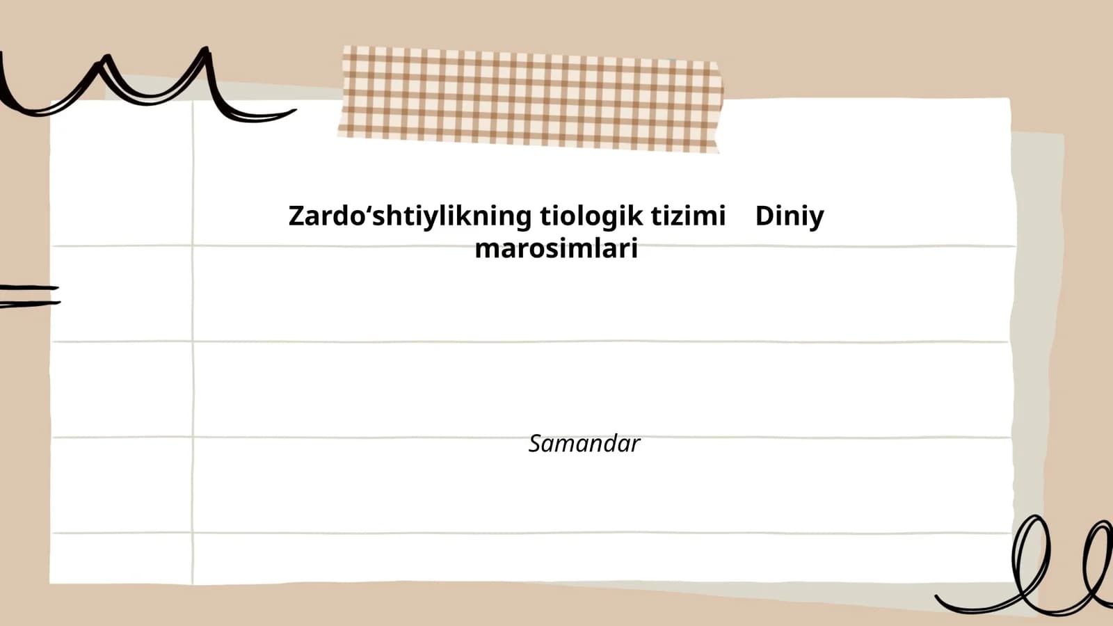 Zardoʻshtiylikning tiologik tizimi Diniy marosimlari
