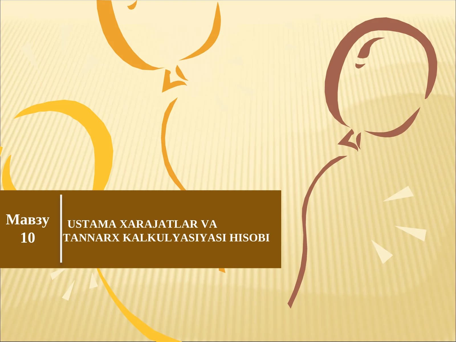 USTAMA XARAJATLAR VA TANNARX KALKULYASIYASI HISOBI